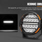 Lightfox Pair 9 Inch Osram LED Driving Lights Round Spotlight Spot DRL Headlight