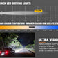 Lightfox Pair 9 Inch Osram LED Driving Lights Round Spotlight Spot DRL Headlight