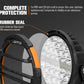 Lightfox Pair 9 Inch Osram LED Driving Lights Round Spotlight Spot DRL Headlight
