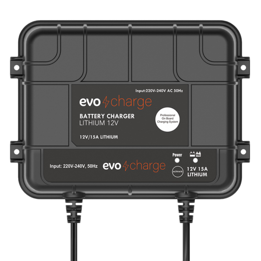 EvoCharge 12V LiFePO4 Lithium Battery Charger