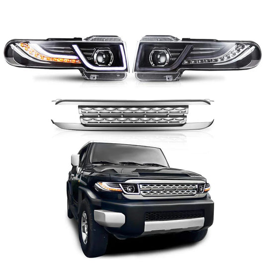 Toyota FJ Cruiser 2007-2015 Head Light & Grill Kit