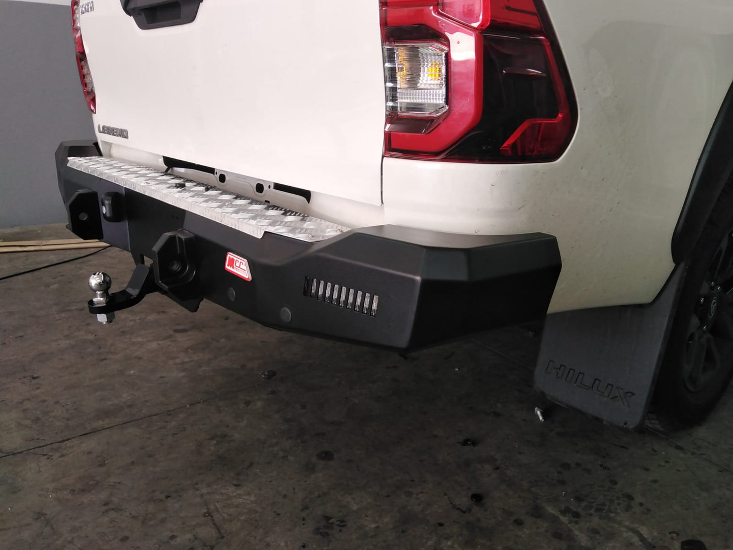 MCC Rocker Rear Replacement Bumper with Towbar for Toyota Hilux GD6 2016 to current