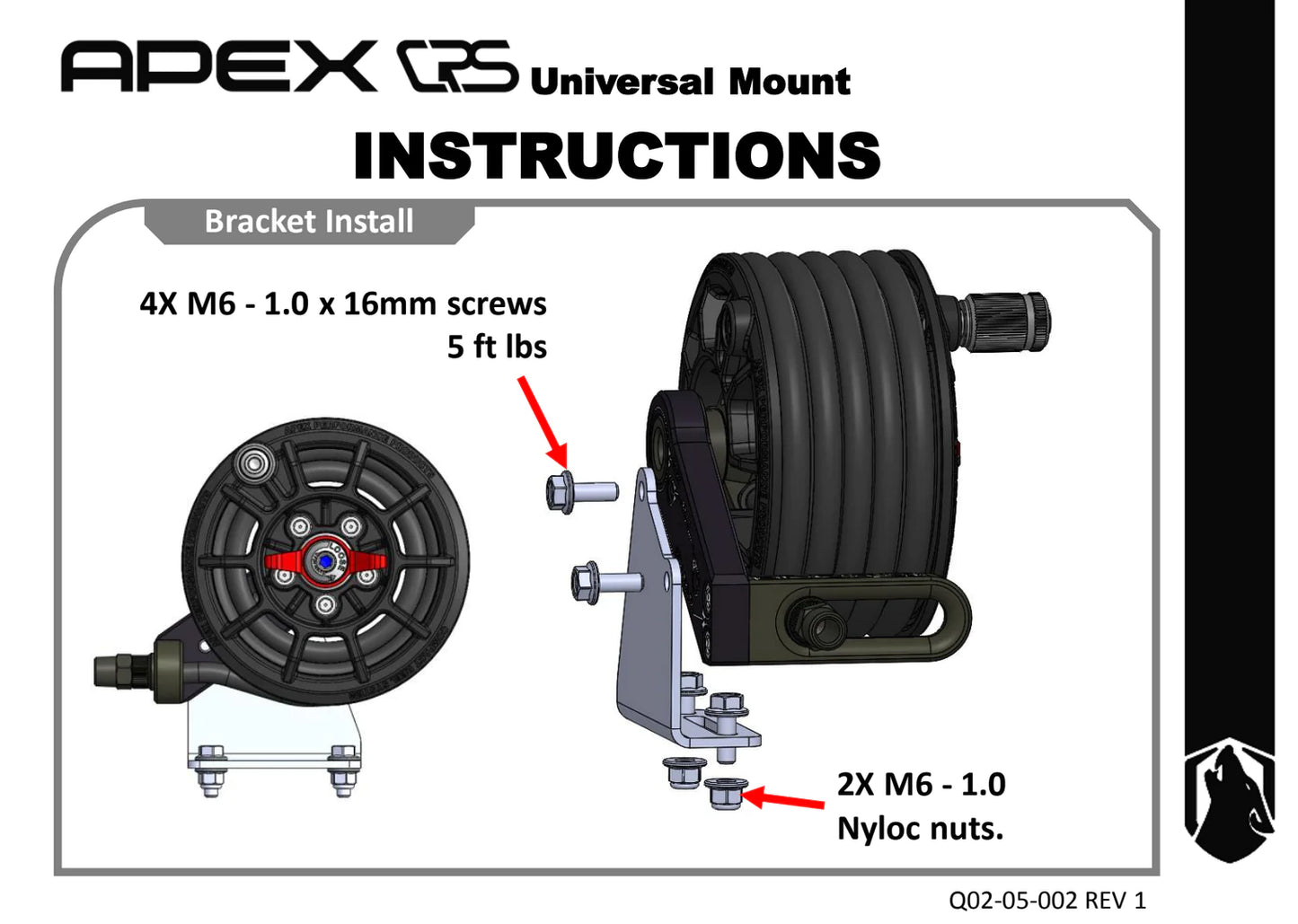 COMPACT REEL SYSTEM (CRS) UNIVERSAL MOUNTING BRACKET