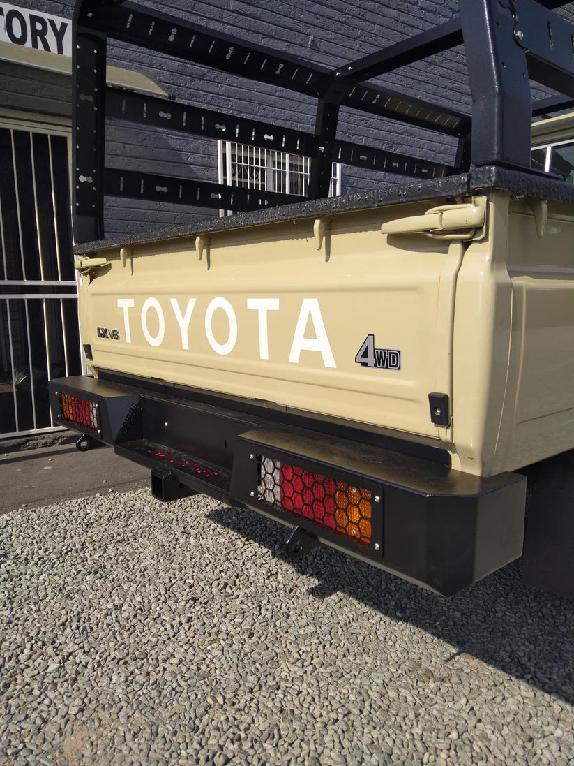 Lc79 Rear Toyota land cruiser LC79 rear bumper with towbar – All Terrain Africa