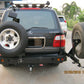 MCC Rear Bumper Replacement Bar with dual swing arms for Toyota LandCruiser 100 Series