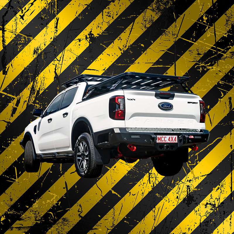 MCC Rocker Rear Replacement Bumper with Towbar for Ford Ranger Next Gen 2023 to current