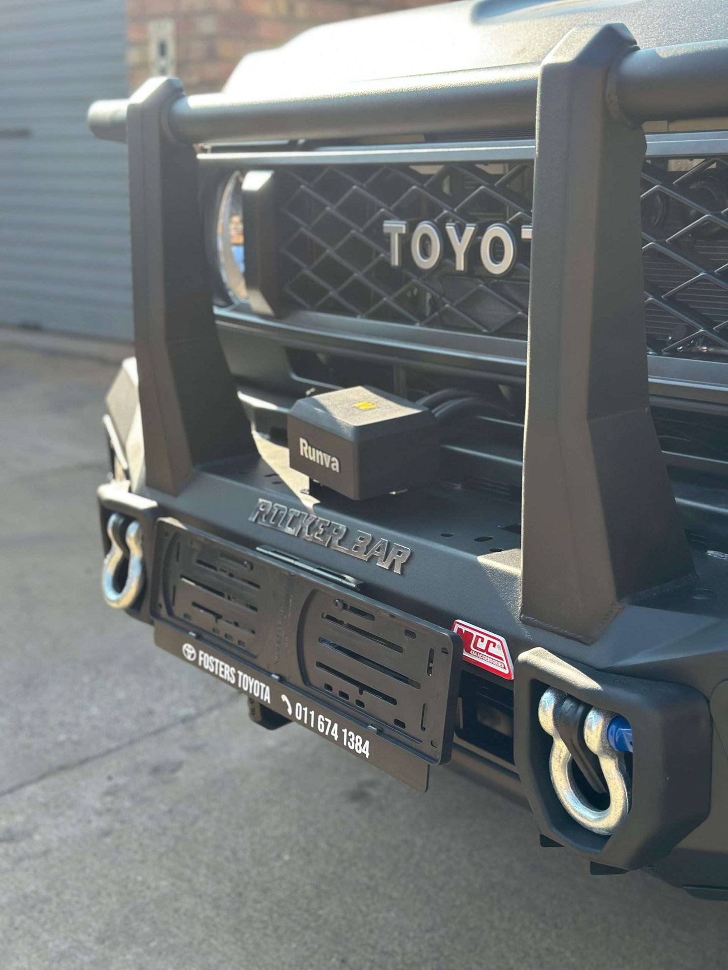 MCC Rocker Bar Full Loop Front Bumper Replacement Bullbar with Pegasus lights for Toyota LandCruiser 70 and 79 Series 2024 onwards