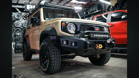Suzuki Jimny GEN4 2019 to current: Rocker Bar Front Low Loop Bumper Replacement Bullbar