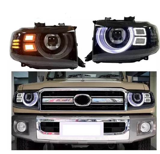 Land Cruiser 79 Headlights LED Defender Type