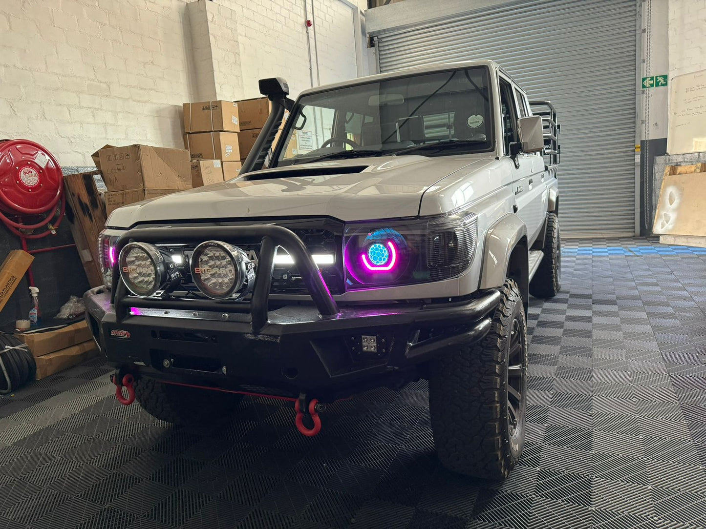 Land Cruiser LED Headlights Demon Eye - Colour Changing