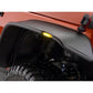 JK Matte Black Flat Style Fender Flares - 4pcs