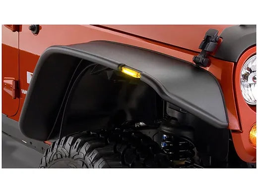 JK Matte Black Flat Style Fender Flares - 4pcs