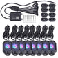 Hi-Bright 8-pod RGB Led Rock Light (6 LED chips each light)