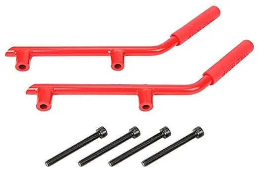 JK Wild Boar Rear Grab Handles -Steel red