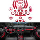 JK 28pcs Black Interior Decoration Trim Kit 2011-2018 (Black)