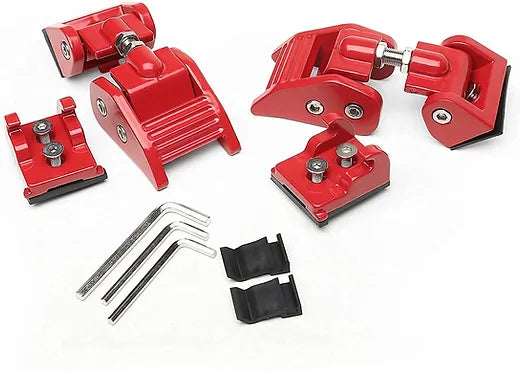 JK/JL Aluminum Hood Latches - RED