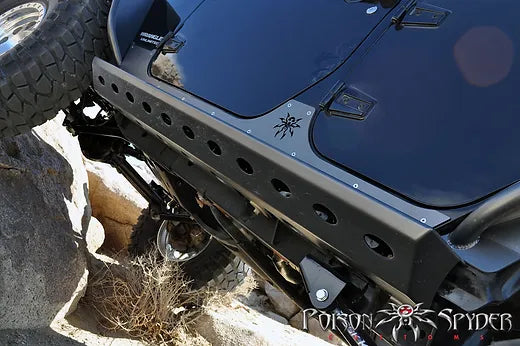 JK Poison Spyder 4-door Steel Rock Slider w/ Armor