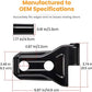 JL Side Door Hinge Cover Trim - Black