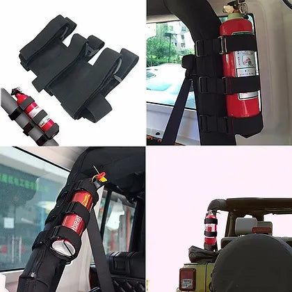 Roll bar extinguisher holder - Black