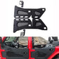No punch, screw in the original car reserve hinge, then installed directly