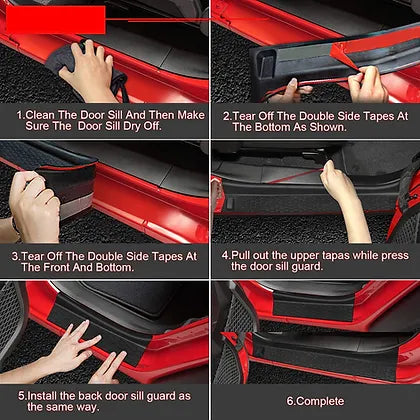 JL/JT Rubber Door Entry Guards for 4-door