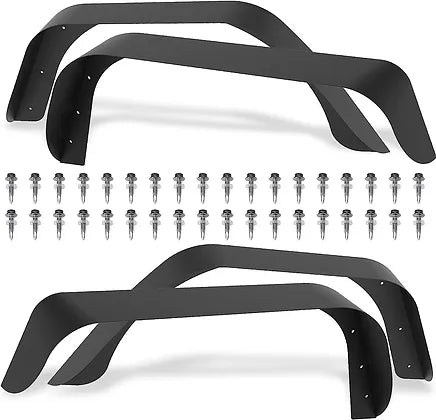 TJ Flat Steel Fender Flare Kit for 1997-2006 - Pack of 6