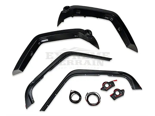 JK Bushwrack Pocket Style Fender Flares- 4pcs