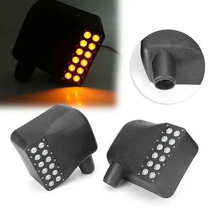 JK Side Mirror Cover with LED DRL & Indicators