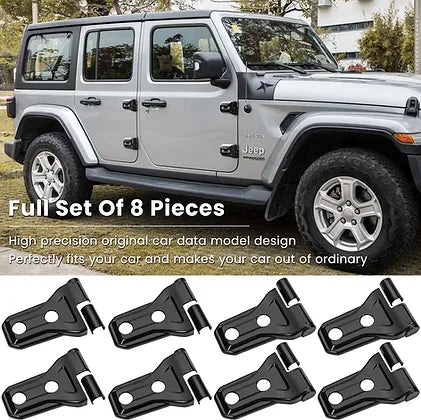 JL Side Door Hinge Cover Trim - Black