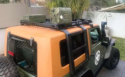 JK/JL 2Door Aluminum Roof Rack w/ Ladder Roof Luggage