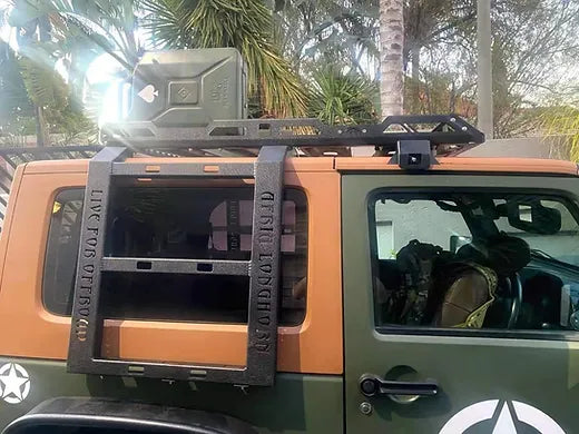 JK/JL 2Door Aluminum Roof Rack w/ Ladder Roof Luggage