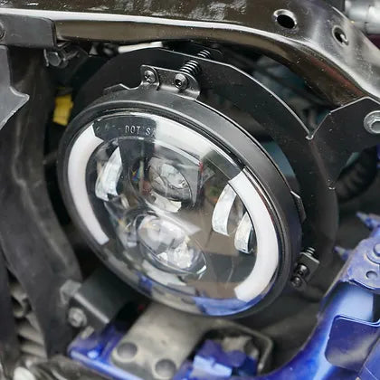 JL 7" Led Headlights Mounting Bracket Ring & Harness