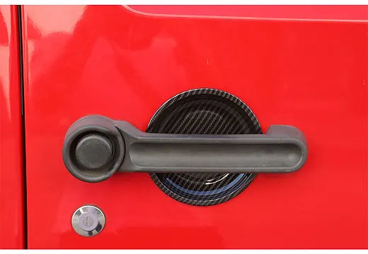 JK Door Handle Bowl Trim - Carbon Fibre Texture