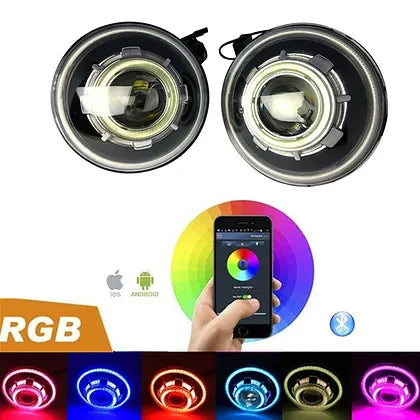 7" RGB Demon Eye HID Projector Headlight