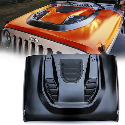 JK Trailcat Bonnet - Steel black e-coated