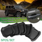 JL 4-Door Matte Black ABS Car Exterior Door Handle Bowl Cover