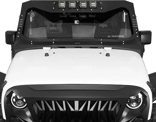 JK AL Windshield Frame Cover Roof Sun Visor Cowl Body Armor