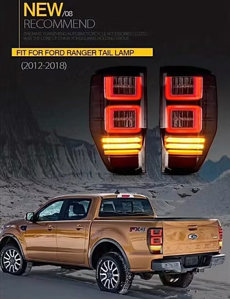 VLAND Ford Ranger LED Tail Light - Smoke Lens