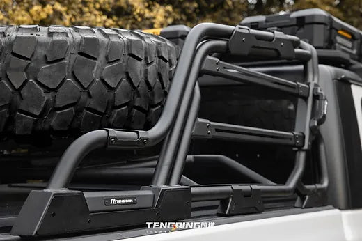 JT Chase Rack - Aluminum/ Carbon Steel Spare Tire Rack