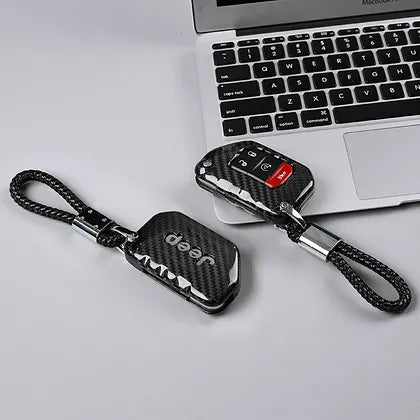 JL/JT Carbon Fiber Key Case (Black/Red)