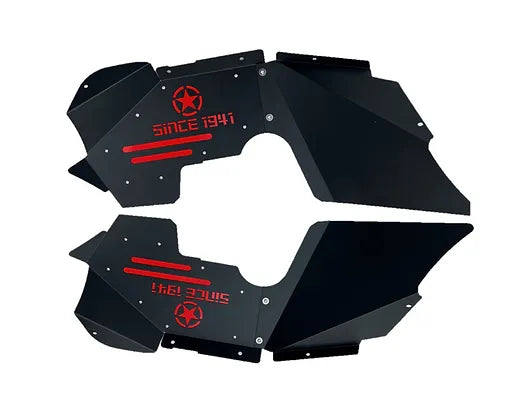 Longhorn JK/JKU Steel Front Inner Fender Liner (Red)