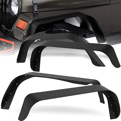 TJ Flat Steel Fender Flare Kit for 1997-2006 - Pack of 6