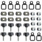 8 Pack Quick-Release Thumbscrew
