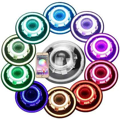 7" RGB Demon Eye HID Projector Headlight