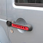 RED Alumimium Door Handle Trim Cover - 5pc