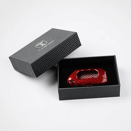 JL/JT Carbon Fiber Key Case (Black/Red)