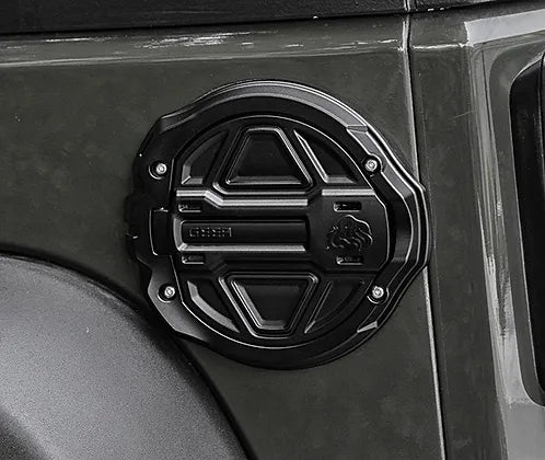GEEA® Design JL Fuel Cap Cover - Black Aluminum Alloy