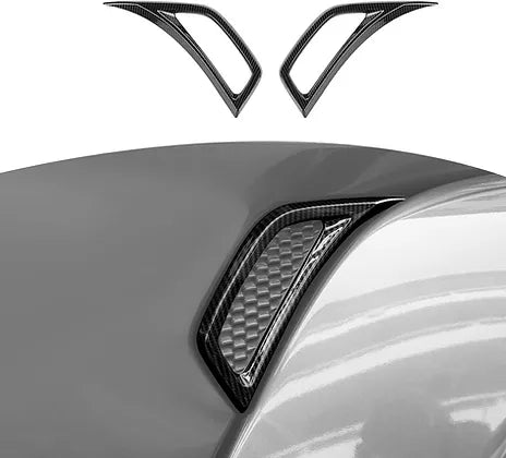 JL JT Side Fender Vent Decal Trim Cover (Carbon Fibre Texture)