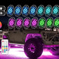 12-Pod RF Remote & Bluetooth App Control RGB Rock Light