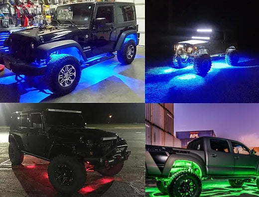 Hi-Bright 8-pod RGB Led Rock Light (6 LED chips each light)